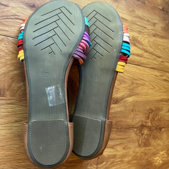 Bueno Cara Colorful/ Multicolor Leather Sandals Sz 39 (8.5 US) NWT - Picture 6 of 10